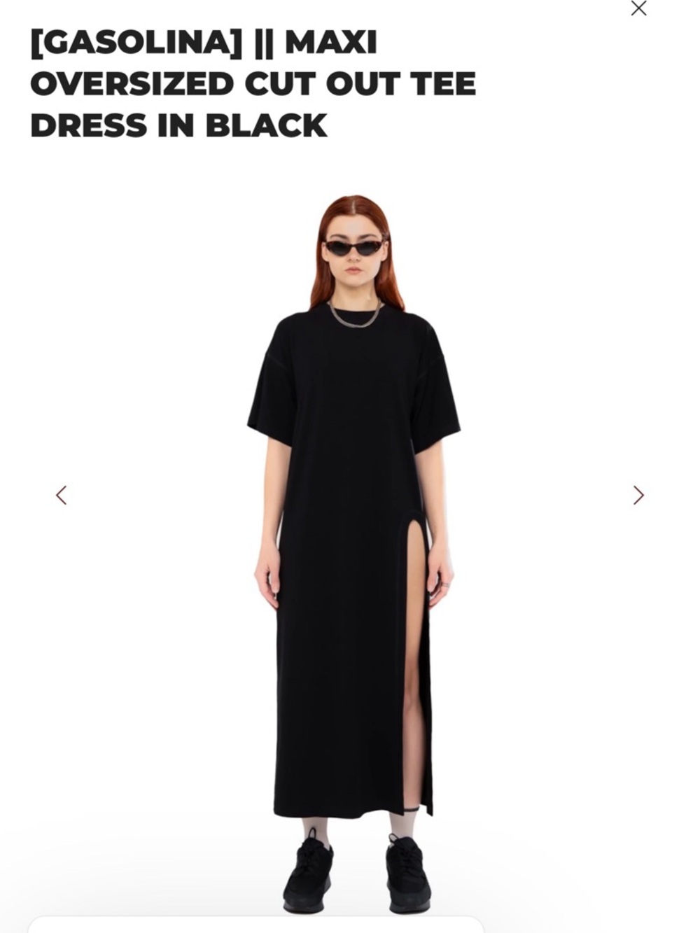 Black Asymmetrical Maxi Cut-Out Dress